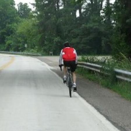 person on a bike