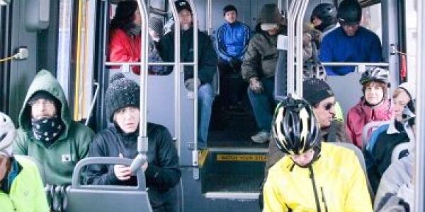 people on a bus