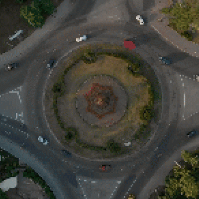 Moving roundabout