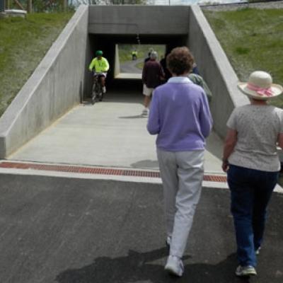 People walking