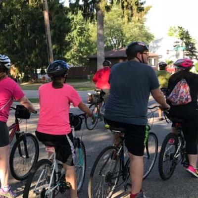 group of bikers